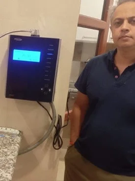 Man ensures his family's health with the Chanson Quality Water Purifier