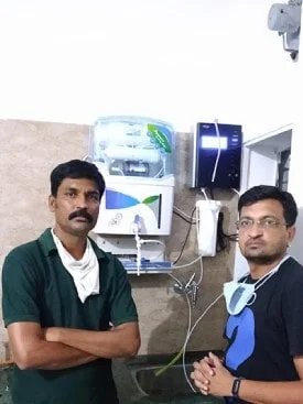 Man relies on Chanson Quality Water Purifier for pure water